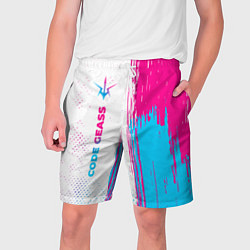 Мужские шорты Code Geass neon gradient style: по-вертикали