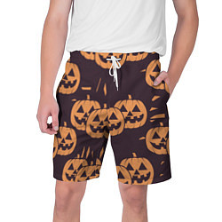 Мужские шорты Фонарь джек в грандж стиле halloween тыква cartoon