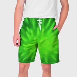 Шорты на шнурке мужские Зеленый взрыв, цвет: 3D-принт