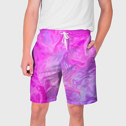 Шорты на шнурке мужские Розовая текстура, цвет: 3D-принт