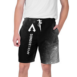 Шорты на шнурке мужские Apex Legends glitch на темном фоне по-вертикали, цвет: 3D-принт