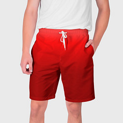 Шорты на шнурке мужские Кроваво-красный градиент, цвет: 3D-принт