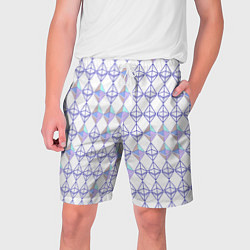 Шорты на шнурке мужские Криптовалюта Ethereum на белом, цвет: 3D-принт
