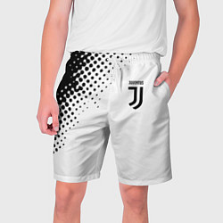 Шорты на шнурке мужские Juventus sport black geometry, цвет: 3D-принт