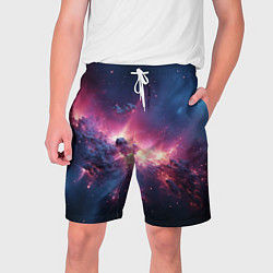 Шорты на шнурке мужские Взрыв в космосе, цвет: 3D-принт