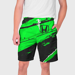 Шорты на шнурке мужские Honda sport green, цвет: 3D-принт