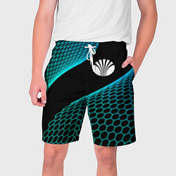 Шорты на шнурке мужские Daewoo electro hexagon, цвет: 3D-принт