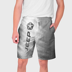 Шорты на шнурке мужские Jeep - white gradient по-вертикали, цвет: 3D-принт