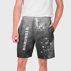 Шорты на шнурке мужские Borussia - grey gradient вертикально, цвет: 3D-принт