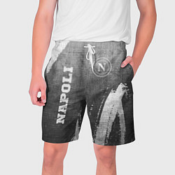 Шорты на шнурке мужские Napoli - grey gradient вертикально, цвет: 3D-принт