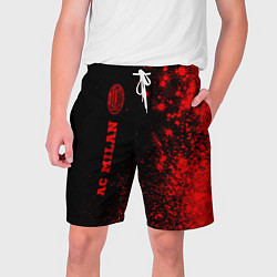 Мужские шорты AC Milan - red gradient по-вертикали