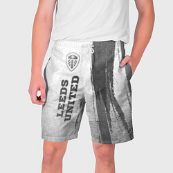 Мужские шорты Leeds United - white gradient по-вертикали