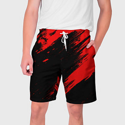 Мужские шорты Color red black line