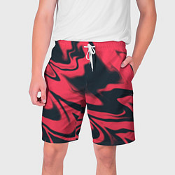 Мужские шорты Color black red