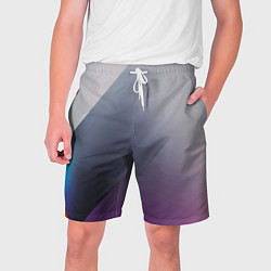 Шорты на шнурке мужские Color grey with stripes, цвет: 3D-принт