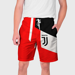 Шорты на шнурке мужские Juventus sport geometry, цвет: 3D-принт