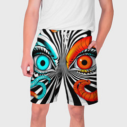 Шорты на шнурке мужские Глаз и щупальца, цвет: 3D-принт