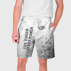 Мужские шорты Five Finger Death Punch - white gradient вертикаль