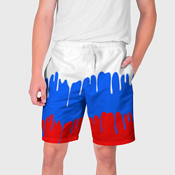 Шорты на шнурке мужские Патриот - флаг, цвет: 3D-принт