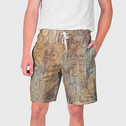 Шорты на шнурке мужские Стимпанк элементы, цвет: 3D-принт