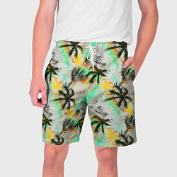 Мужские шорты Palm black yellow white