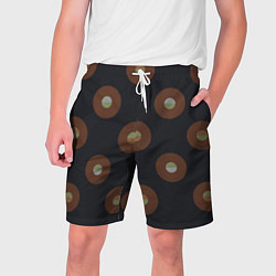 Мужские шорты Black coffee moon drops pattern
