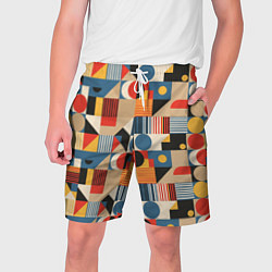 Шорты на шнурке мужские Ритмы Баухауса, цвет: 3D-принт