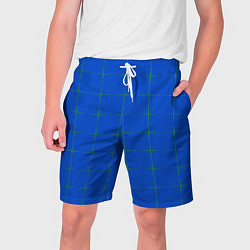 Шорты на шнурке мужские Color blue stripes, цвет: 3D-принт