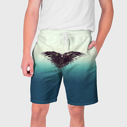 Мужские шорты Черный ворон - градиент