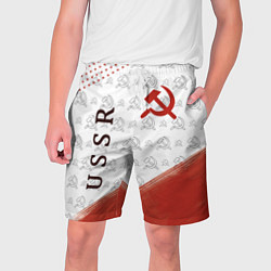 Шорты на шнурке мужские СССР, цвет: 3D-принт