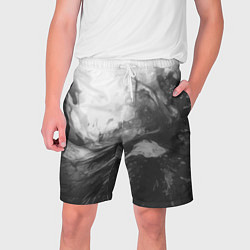 Мужские шорты Серые морские волны абстракция