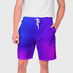 Шорты на шнурке мужские Color multicolored gradient, цвет: 3D-принт