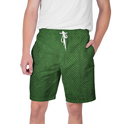 Мужские шорты Змеиная зеленая кожа