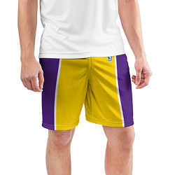 Шорты спортивные мужские Lakers, цвет: 3D-принт — фото 2