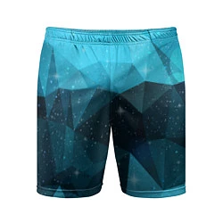 Шорты спортивные мужские PolyBlue Star, цвет: 3D-принт