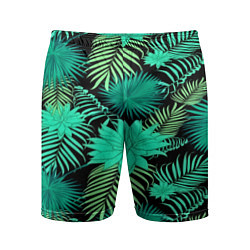 Шорты спортивные мужские Tropical pattern, цвет: 3D-принт