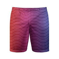 Мужские спортивные шорты Цветные волны