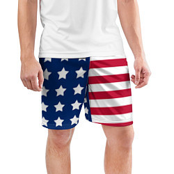 Шорты спортивные мужские USA Flag, цвет: 3D-принт — фото 2
