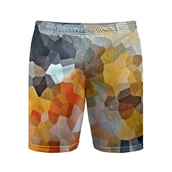 Шорты спортивные мужские Мозаика в блеске, цвет: 3D-принт