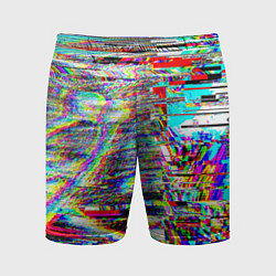 Мужские спортивные шорты VHS Glitch