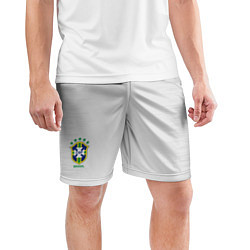 Шорты спортивные мужские Brazil Team: Away WC 2018, цвет: 3D-принт — фото 2