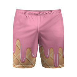 Мужские спортивные шорты Розовое мороженное
