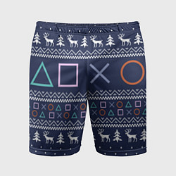 Шорты спортивные мужские Winter PS, цвет: 3D-принт