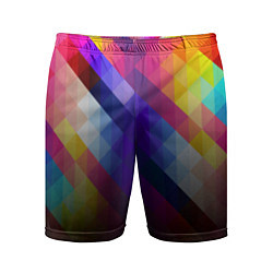 Шорты спортивные мужские Colour Cubes, цвет: 3D-принт