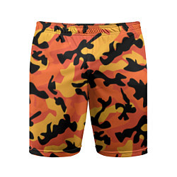 Мужские спортивные шорты Fashion Orange Camo