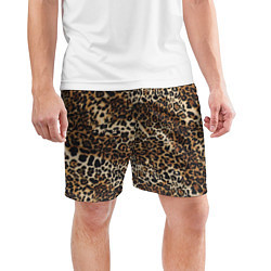 Шорты спортивные мужские Шкура леопарда, цвет: 3D-принт — фото 2