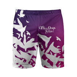 Шорты спортивные мужские Three Days Grace, цвет: 3D-принт