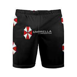 Шорты спортивные мужские Umbrella Corporation, цвет: 3D-принт