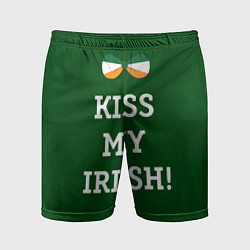 Шорты спортивные мужские Kiss my Irish, цвет: 3D-принт