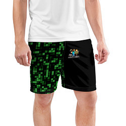 Шорты спортивные мужские MINECRAFT, цвет: 3D-принт — фото 2